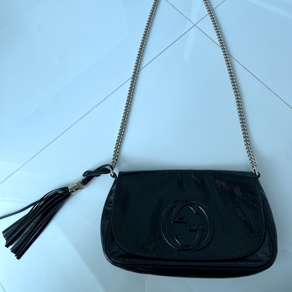 Gucci Black Crossbody Bag with Tassel